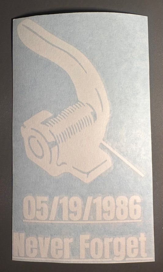 A S Never Forget Window Decal