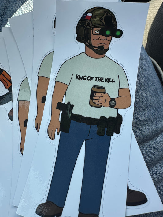 Hank Kill Sticker - TX Flag V2