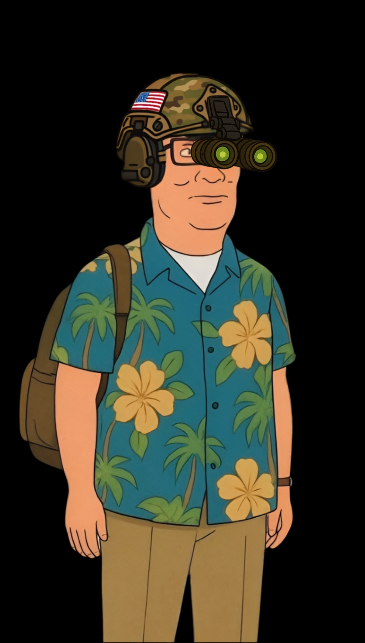 Hank Chill Sticker - US Flag