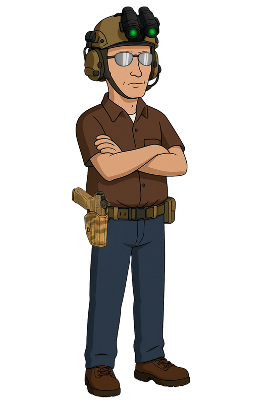 Tactical Dale Gribble Sticker
