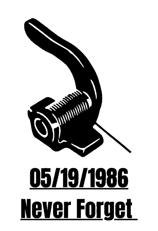 A S Never Forget Window Decal